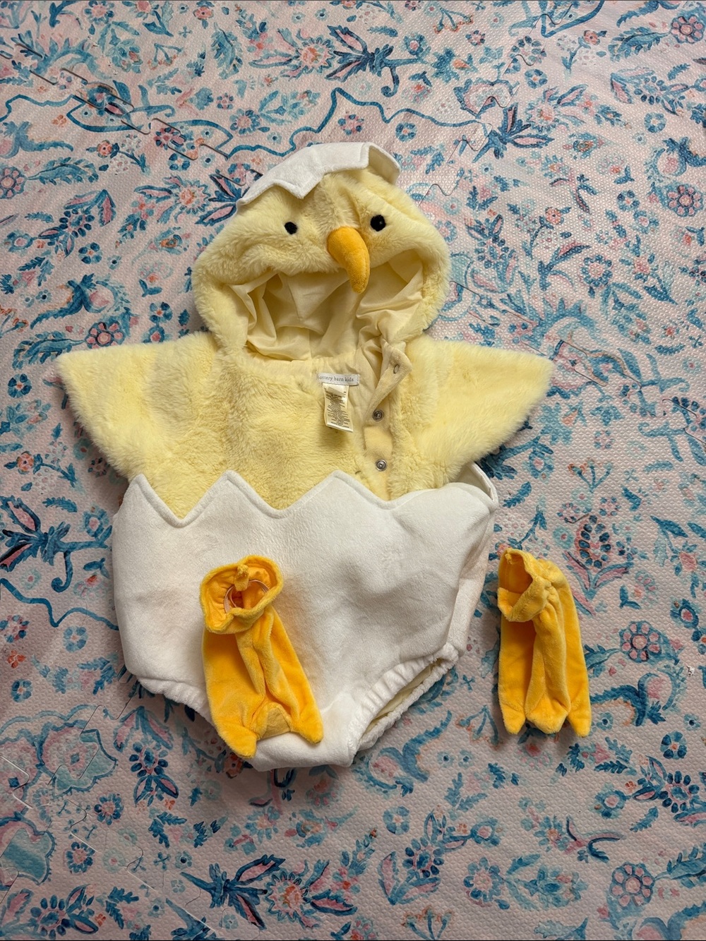 Pottery barn Baby Chick Costume One-Piece - Yellow & White 0-6 month
